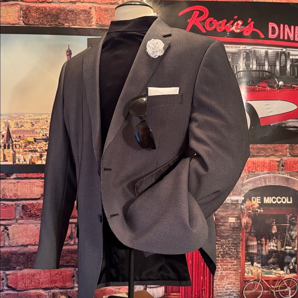 Geoffrey Beene houndstooth Coat - Picture 16 of 17